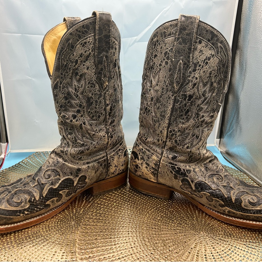 Corral men 12 exotic inlay cowboy boots - Picture 10 of 12